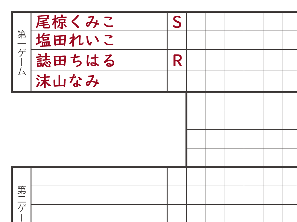 バドミントン スコアシートの書き方 | あねミントンず